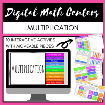 Preview of 4th Grade Digital Math Centers: Multiplication | Google Classroom