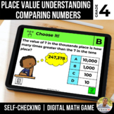 4th Grade Digital Math Game | Place Value | Comparing Numbers