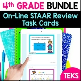 4th Grade Math Review Bundle - Digital Task Cards - Online