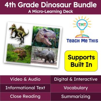 Preview of Dinosaurs Informational Text Reading Passages and Activities Bundle