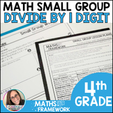 4th Grade Dividing by 1 Digit Small Groups Plans & Work Ma