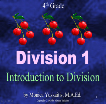 Preview of 4th Grade Division 1 - Introduction to Division Powerpoint Lesson