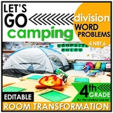 4th Grade Division Word Problems | 4th Grade Camping Class
