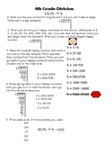 4th Grade Division Cheat Sheet