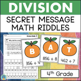 3 Digit by 1 Digit Division Grade 4 Math Riddles Secret Code Activities