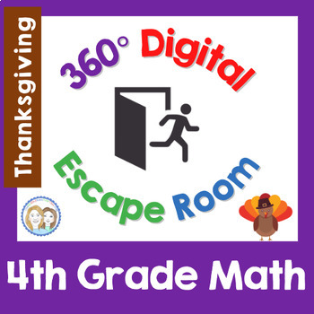 Preview of Thanksgiving Escape Room - Long Division Escape Room