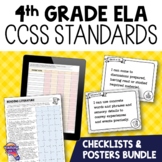 4th Grade ELA CCSS Standards I Can Posters & Checklists Bundle