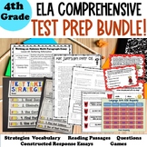 4th Grade ELA Comprehensive Test Prep Bundle