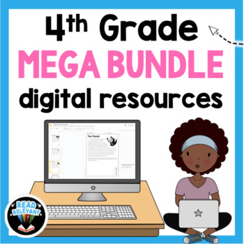 Preview of 4th Grade ELA Digital Resource MEGA BUNDLE Reading Comprehension, Writing & more