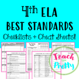 4th Grade ELA Florida BEST Standards (Checklists & Cheat Sheets)