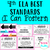 4th Grade ELA Florida BEST Standards (I Can Posters)