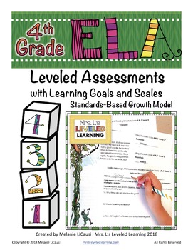 Preview of 4th Grade ELA RL Leveled Reading Comprehension Passages Assessment -Marzano