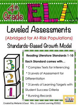 Preview of 4th Grade ELA Leveled Reading Comprehension - for At-Risk, RTI, Intervention