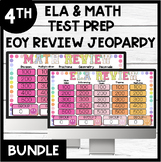 4th Grade ELA & Math Test Prep EOY Review | Jeopardy Game 