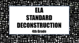 4th Grade ELA Planning Template