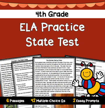 Preview of 4th Grade ELA Practice State Test #2