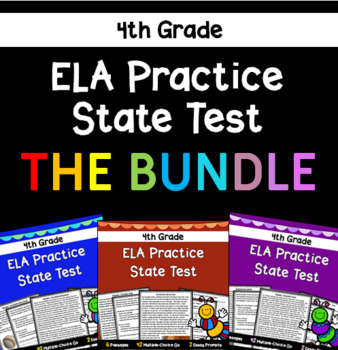 Preview of 4th Grade ELA Practice State Test BUNDLE: State Test Prep