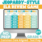 4th Grade ELA Review Jeopardy Game | Reading Informational