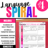 4th Grade ELA Spiral Review | 1st Semester Language Arts W