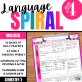 4th Grade ELA Spiral Review: Daily Language & Grammar Prac
