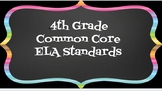 4th Grade ELA Standards