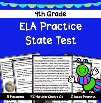 Preview of 4th Grade ELA Practice State Test #1