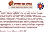 4th Grade ELA Target Goals & "I Can" objectives for CCSS