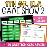 4th Grade ELA Test Prep Game Show & Practice Review Test 2
