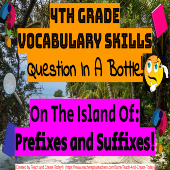 Preview of 4th Grade ELA Vocabulary Game Activity Prefixes and Suffixes Digital Resource