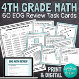 4th Grade EOG Math Review Task Cards End of Grade Common C