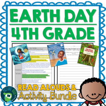 Preview of 4th Grade Earth Day Read Alouds and Activities Mega Bundle