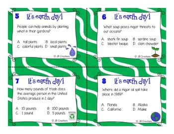 4th Grade Earth Day Scoot Game Environmental Trivia Facts By Jb Creations