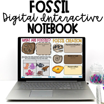 Preview of 4th Grade Earth History Digital Interactive Notebook - NC Science Standard 4.E.2