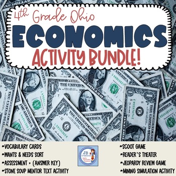 Preview of 4th Grade Economics Bundle of Hands On Activities!