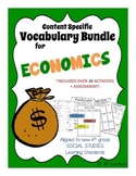 4th Grade Economics Content Specific Vocabulary Activity P