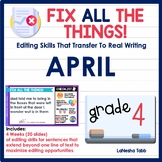 4th Grade Editing Practice April