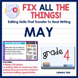 4th Grade Editing Practice May