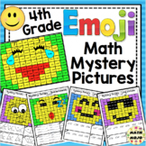 4th Grade Emoji Math Mystery Pictures: 4th Grade Math Skills