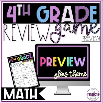 Preview of 4th Grade End Of Year Math Whole Group Review Game