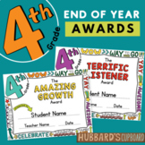 4th Grade End of Year Awards - EDITABLE - Classroom Awards