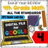 4th Grade End of Year Math Review | Digital