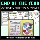 4th Grade End of Year Craftivity | Easy Printable Memories Craft