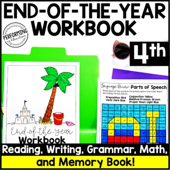 Preview of 4th Grade End of the Year Activities, Reading Review, Math Review, Memory Book