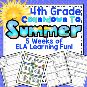 Preview of 4th Grade End of the Year ELA: 5 Week ELA Review Countdown (4th Grade)