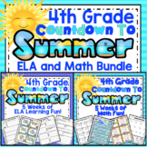 Preview of 4th Grade End of the Year ELA and Math: 5 Week ELA and Math Review (4th Grade)