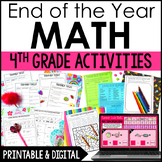 4th Grade End of the Year Math Activities - Last Week of S