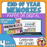 End of Year Autograph Book Pages and Memory Book 4th Grade