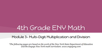 Preview of 4th Grade Engage NY Math Module 3 Topic C- Lessons 7 - 11 (Bundle)