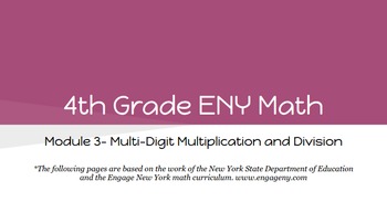 Preview of 4th Grade Engage NY Math Module 3 Topic D- Lessons 12-13 (Bundle)