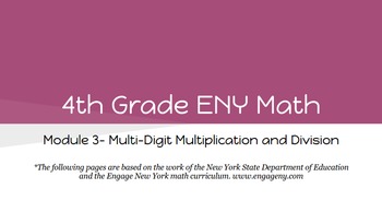 Preview of 4th Grade Engage NY Math Module 3 Topic F- Lessons 22 - 25 (Bundle)